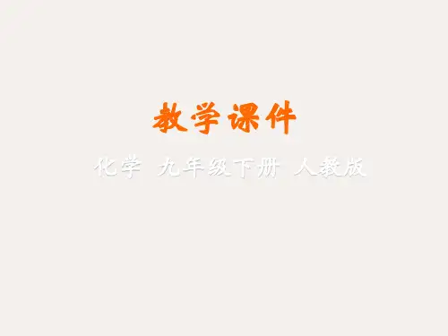 九年级化学下册 第十单元课题1 常见的酸和碱(第1课时)教学课件 (新版)新人教版