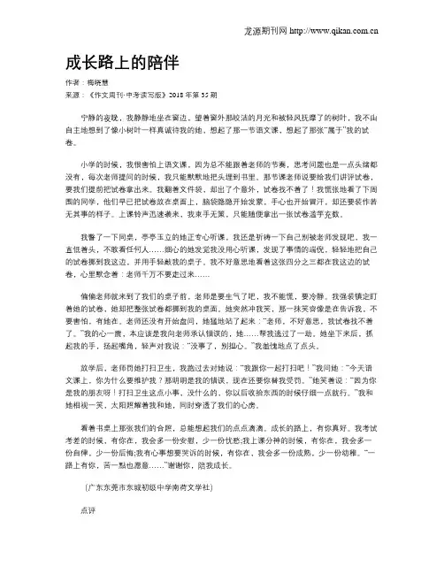 成长路上的陪伴