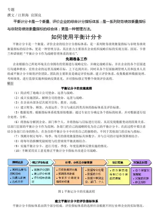 如何使用平衡计分卡