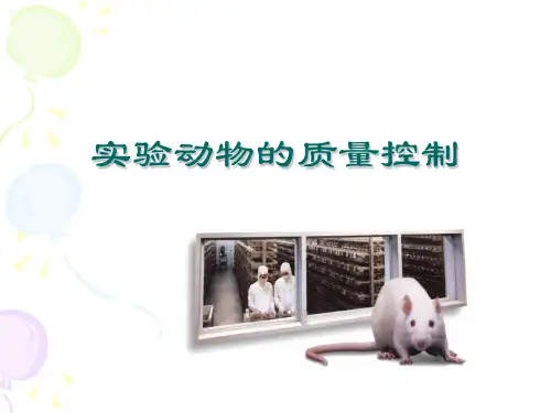 实验动物的质量控制资料讲解