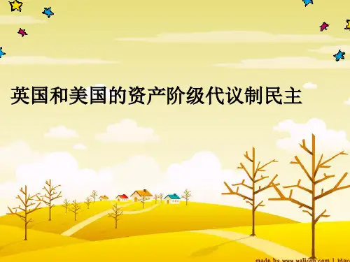 英国和美国的资产阶级代议制民主 PPT课件 人民版