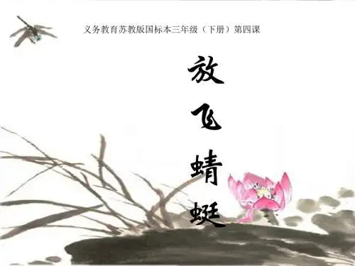 -《放飞蜻蜓》课件