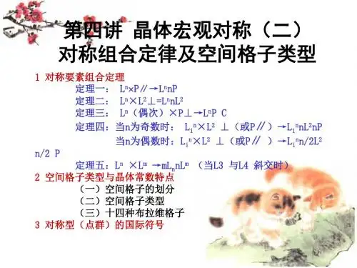 4第四讲 晶体对称规律