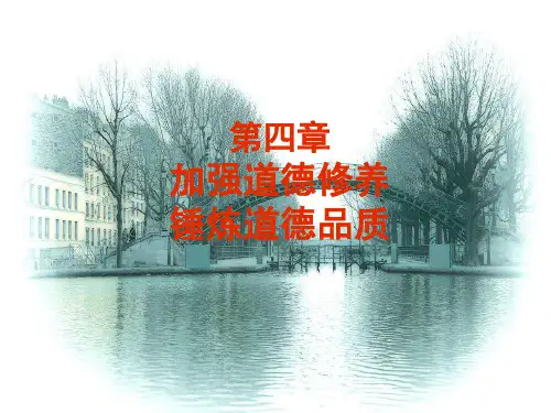 思想道德修养与法律基础教学课件第四章加强道德修养锤炼道德品质