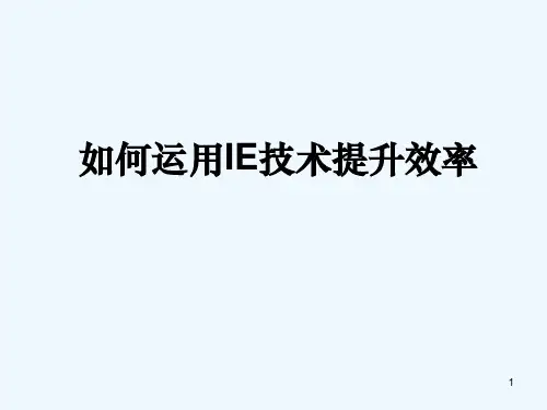 ie提升效率.ppt