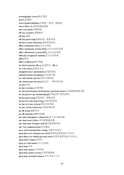 实用英语词汇系列：电工翻译词汇_Part6