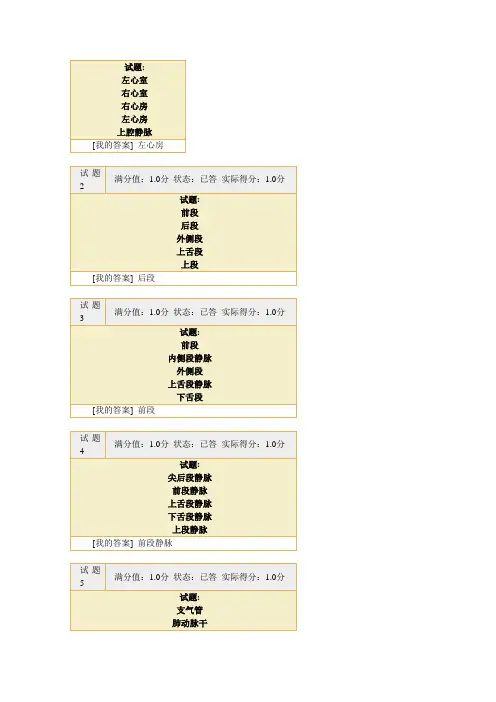 断层解剖学答案