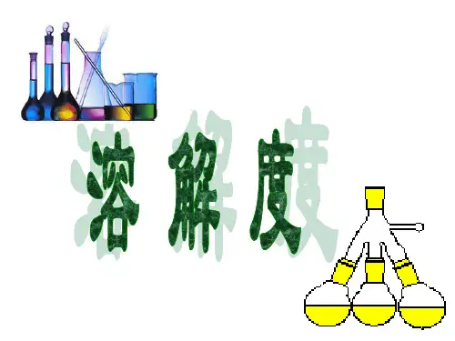 溶解度课件