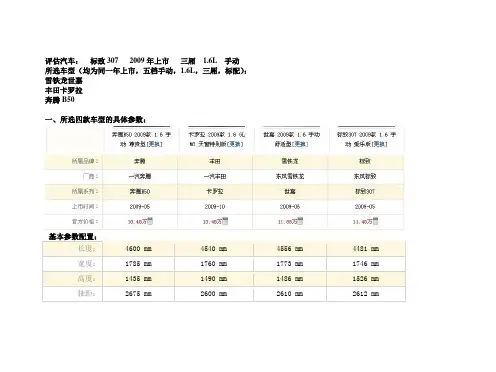 汽车评估