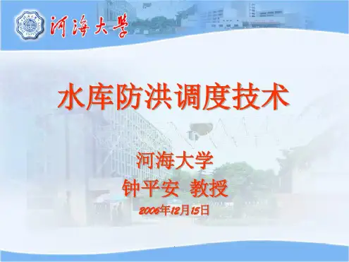 水库实时防洪调度技术