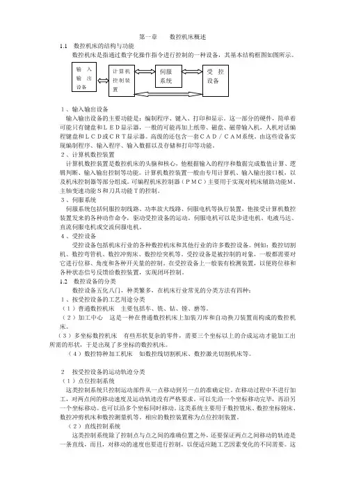 数控机床概述
