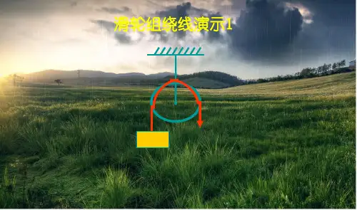 滑轮组绕绳