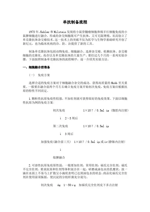 单克隆抗体制备流程