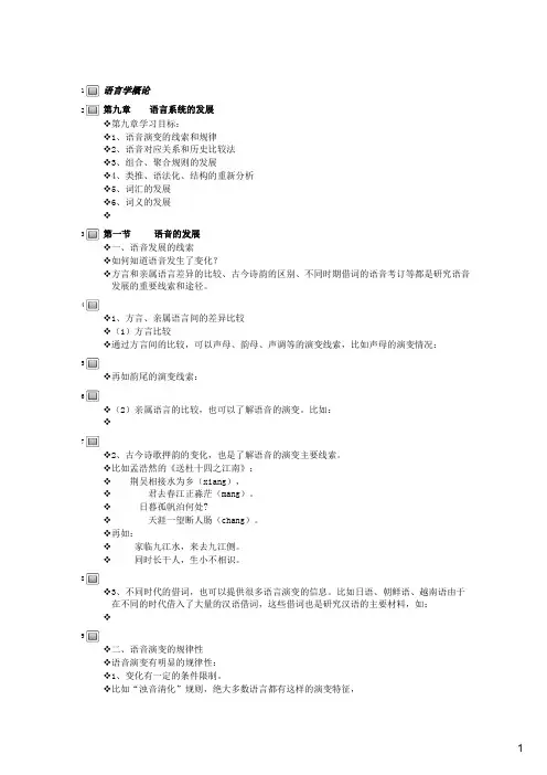 第九章-语言学概论