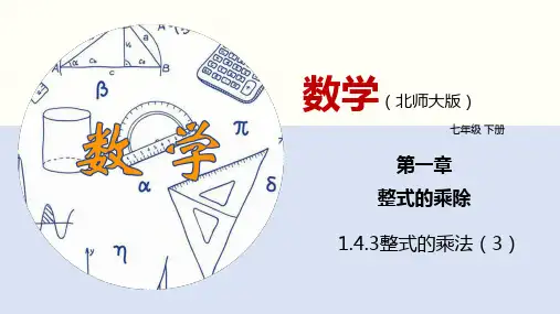 整式的乘法(3)(北师大版)
