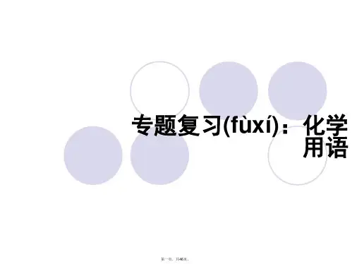 江苏省兴化市中考化学专题复习 化学用语课件