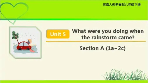 Unit 5 Section A 第1课时示范课教学PPT课件【英语人教新目标八下】