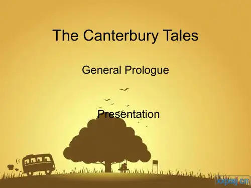The Canterbury Tales General Prologue