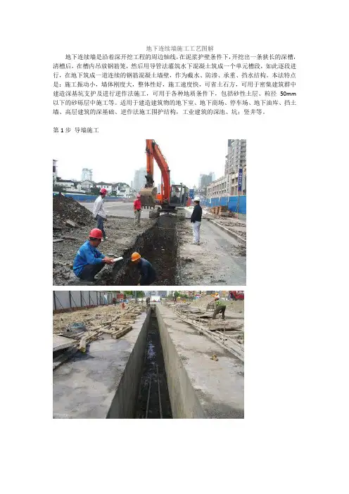 地下连续墙施工工艺图解