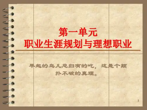 面向未来的职业生涯规划PPT52页