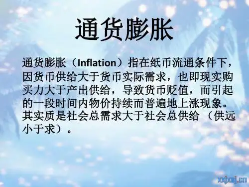 通货膨胀-PPT精品文档