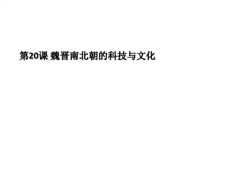魏晋南北朝的科技与文化
