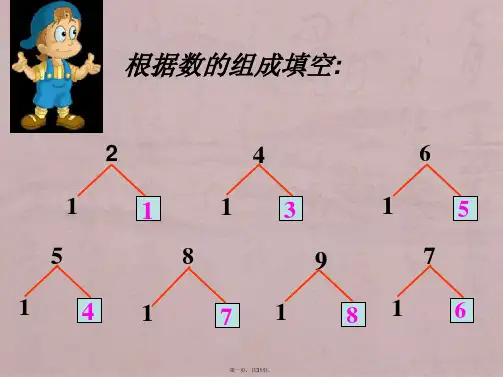 青岛版一年级上册数学第七单元小小运动会-信息窗一1