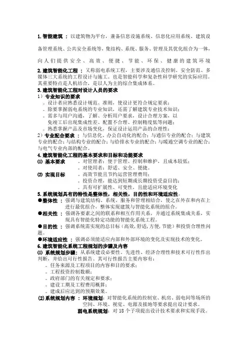 建筑智能化工程设计