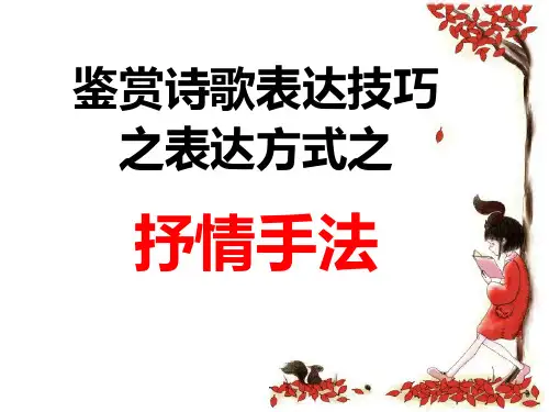 2016诗歌表达技巧之表达方式之抒情手法上课用