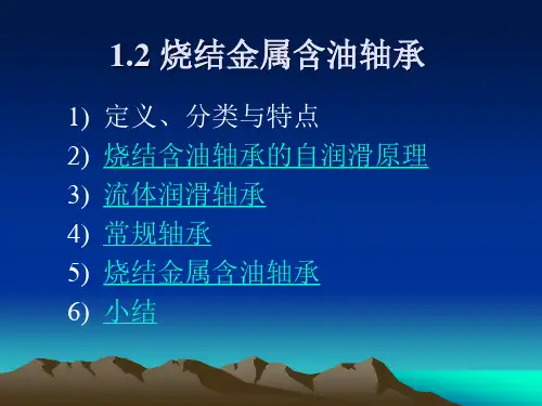 烧结含油轴承的运转特性09