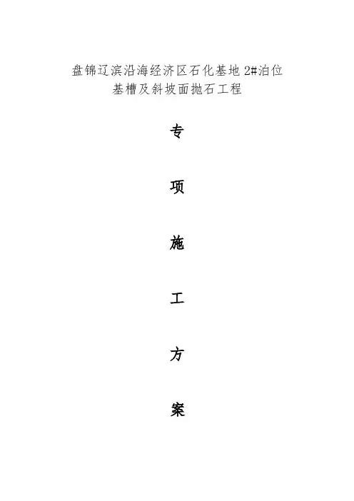 抛石专项方案