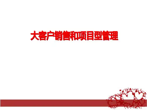 项目型销售(销售链)