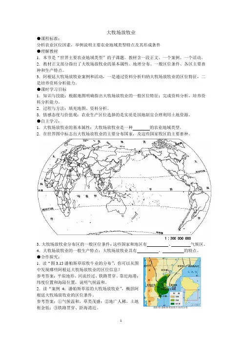 大牧场放牧业