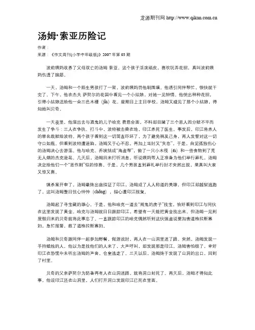 汤姆·索亚历险记