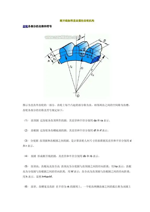 渐开线花键说明