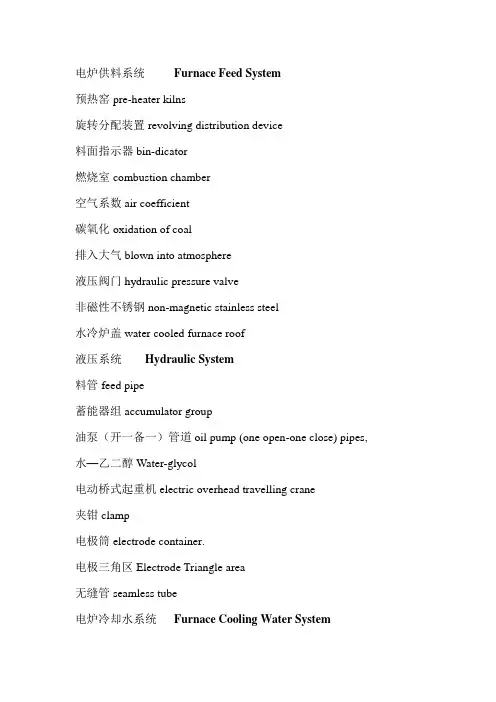 中英冶金词汇