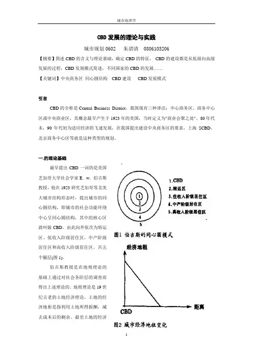 CBD发展的理论与实践