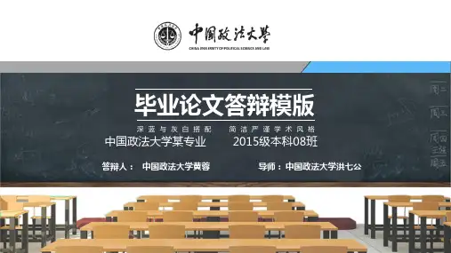 中国政法大学本科毕业答辩动态ppt模板