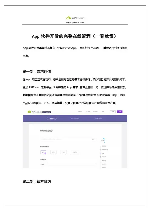 App软件开发的完整在线流程(一看就懂)