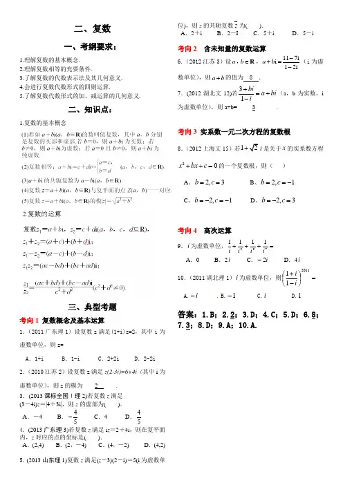 复数复习课