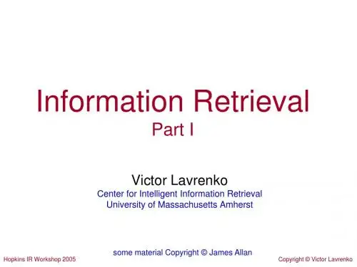 Information Retrieval