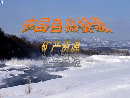 中国矿产资源