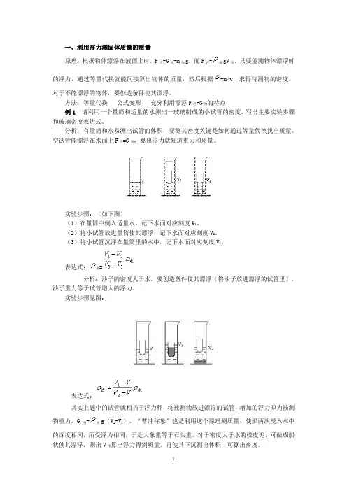 利用浮力测密度 2