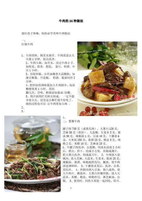 牛肉的24种做法