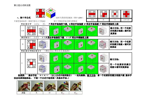 H.跟高手学_魔方第三层公式及手法图示(初学用.打印版)