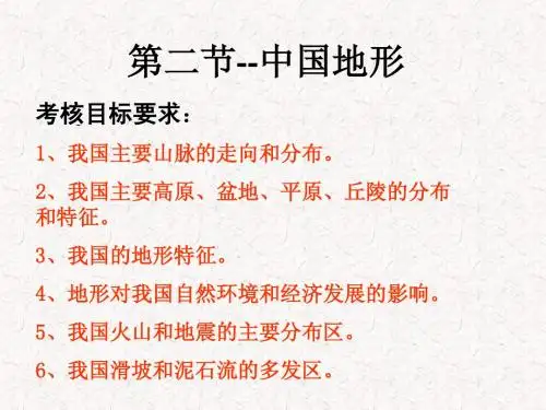 中国地理—中国地形课件