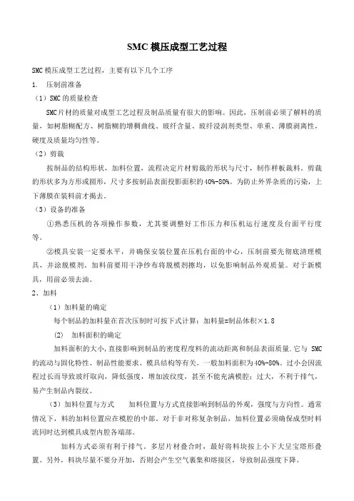 SMC模压成型工艺过程