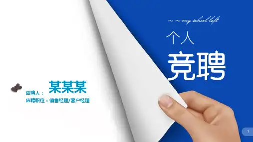 【精选】培训师竞聘PPT