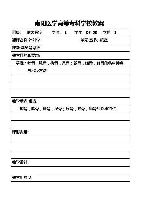常见骨骨折