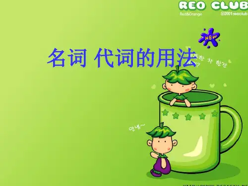 英语名词与代词 详细课件